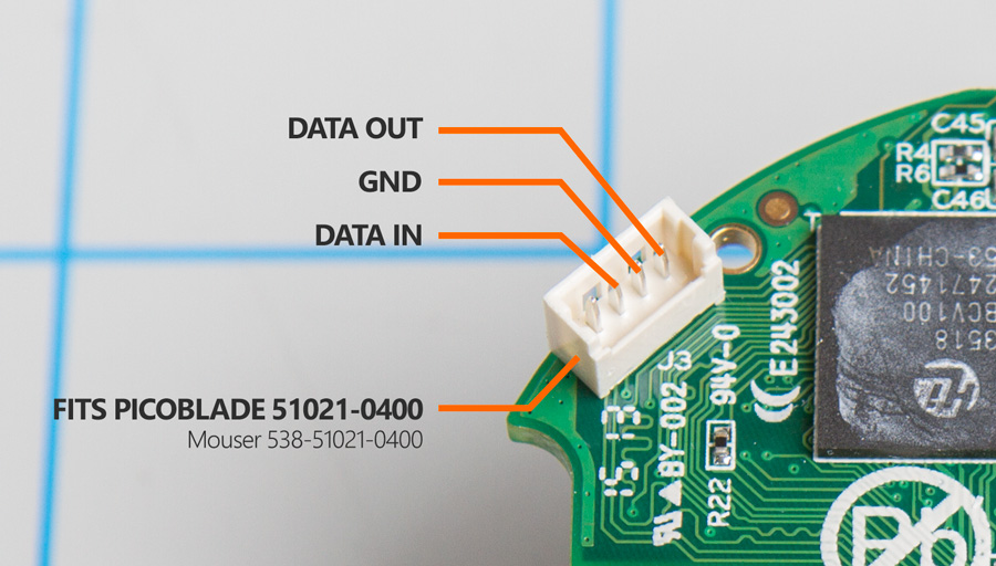 Serial connector pinout